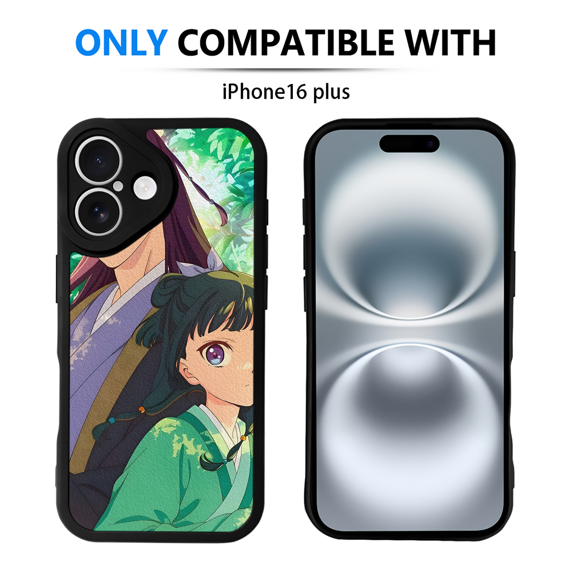 （画像用） 薬屋のひとりごと The Apothecary Diaries 【iPhone 16シリーズ対応】シリコンスマホケース（レザー調） 材質：シリコン